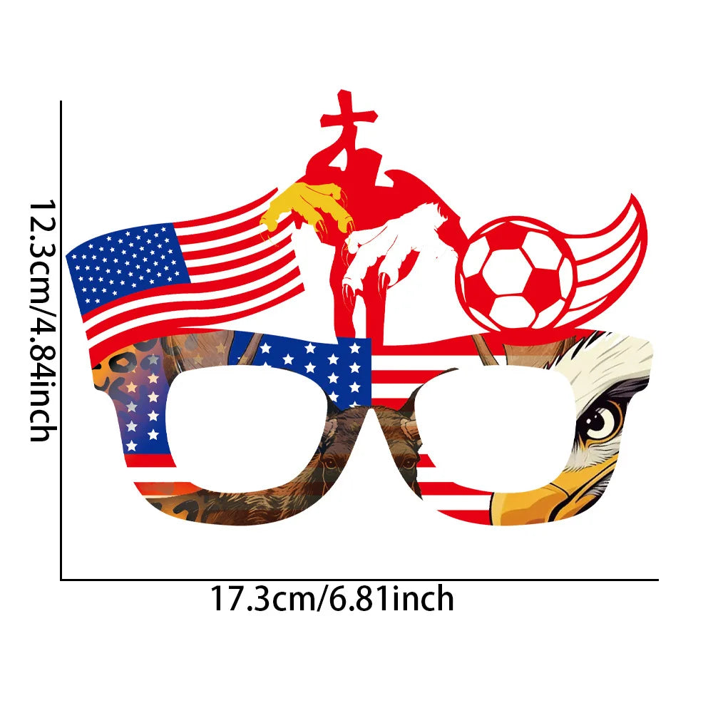 Óculos de Torcida Copa do Mundo 2026 — Armação com Bandeira das Seleções
