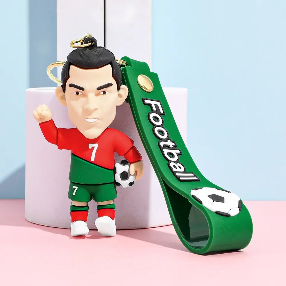Chaveiro Estrela do Futebol em Silicone — Acessório para Fãs
