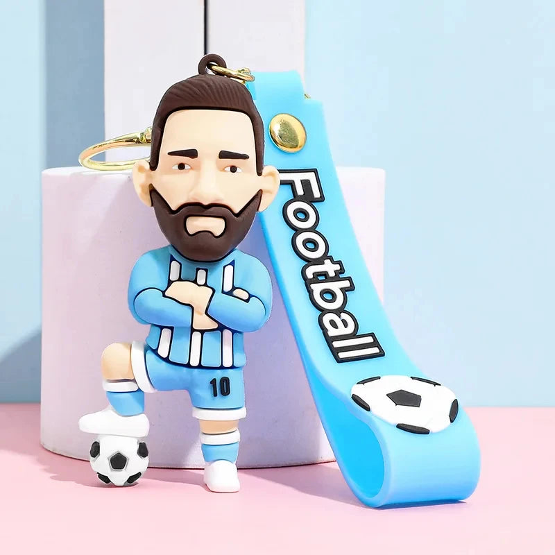 Chaveiro Estrela do Futebol em Silicone — Acessório para Fãs