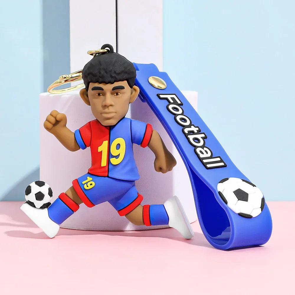 Chaveiro Estrela do Futebol em Silicone — Acessório para Fãs