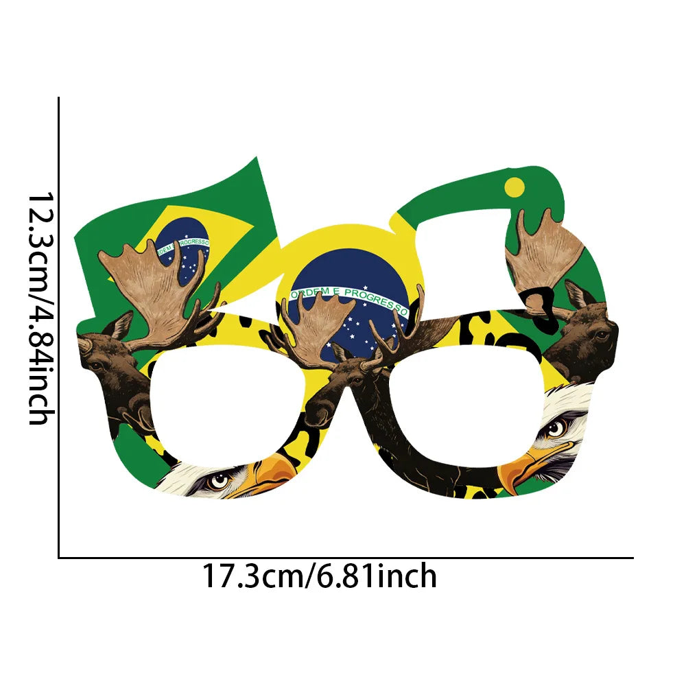 Óculos de Torcida Copa do Mundo 2026 — Armação com Bandeira das Seleções