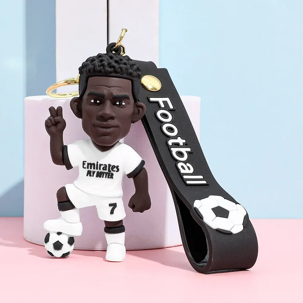 Chaveiro Estrela do Futebol em Silicone — Acessório para Fãs