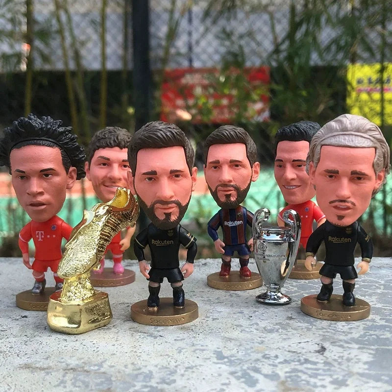 Boneco Jogador de Futebol em Resina 6,5cm — Enfeite para Carro Copa 2026