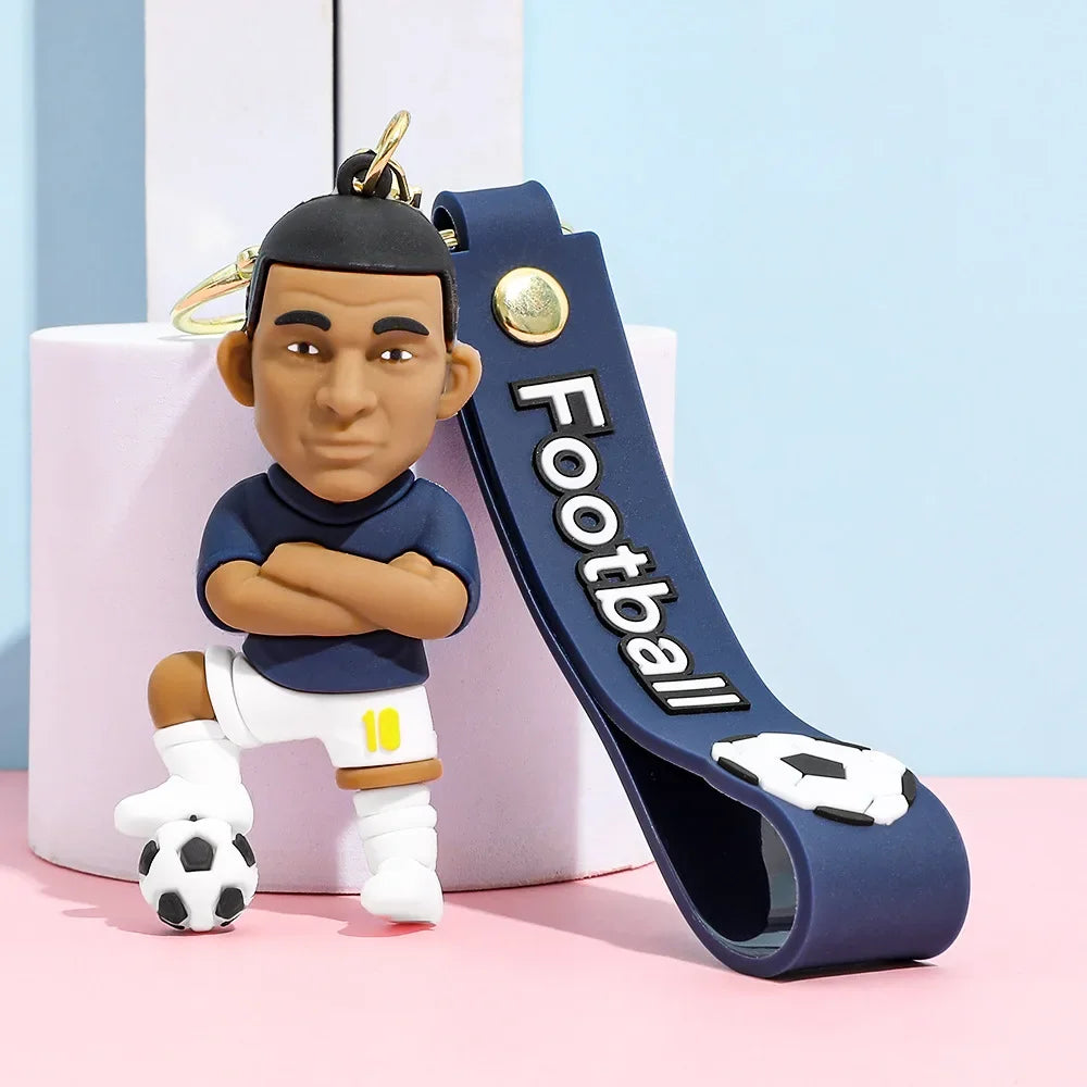 Chaveiro Estrela do Futebol em Silicone — Acessório para Fãs