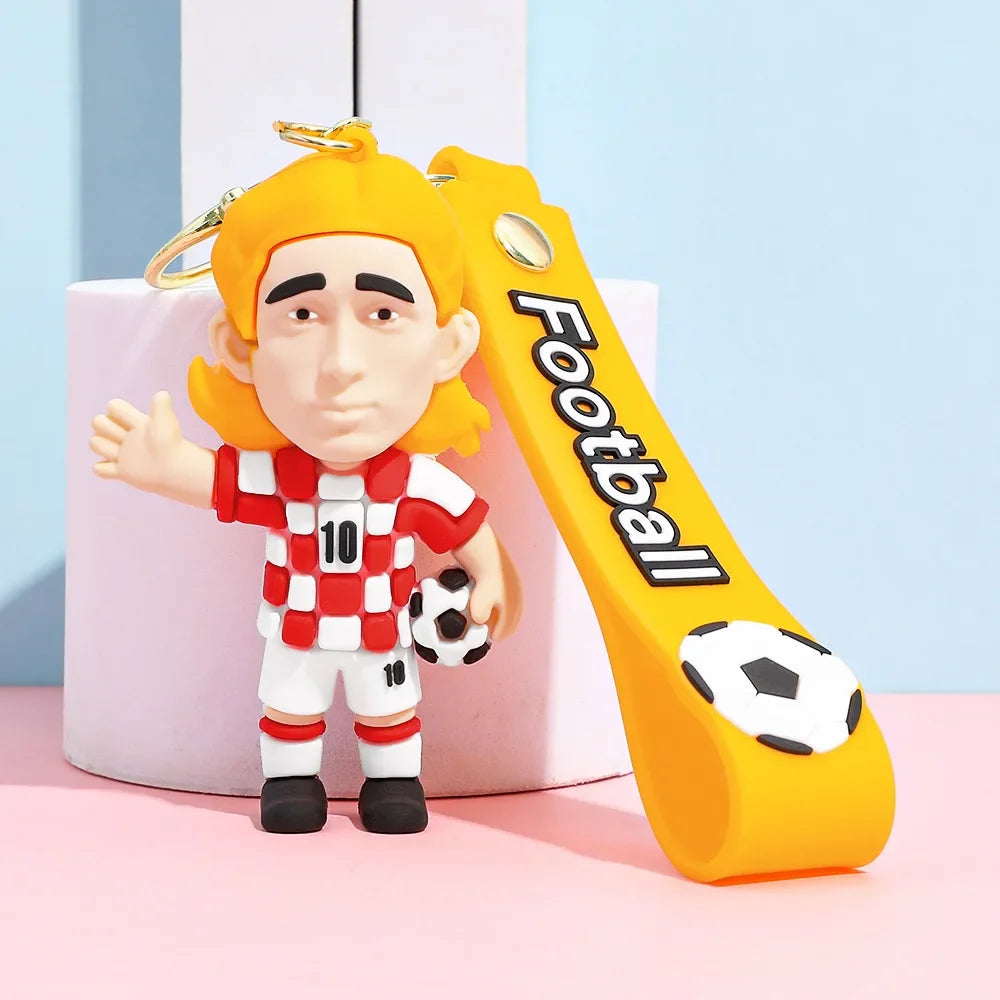Chaveiro Estrela do Futebol em Silicone — Acessório para Fãs