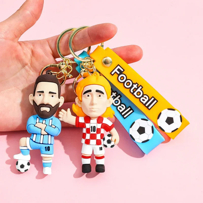 Chaveiro Estrela do Futebol em Silicone — Acessório para Fãs