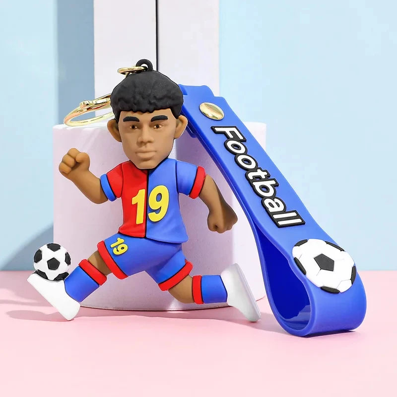Chaveiro Estrela do Futebol em Silicone — Acessório para Fãs
