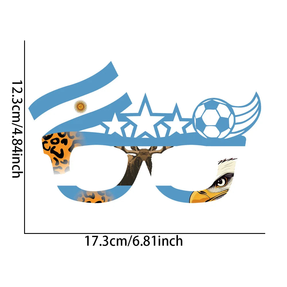 Óculos de Torcida Copa do Mundo 2026 — Armação com Bandeira das Seleções