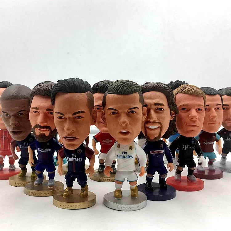 Boneco Jogador de Futebol em Resina 6,5cm — Enfeite para Carro Copa 2026