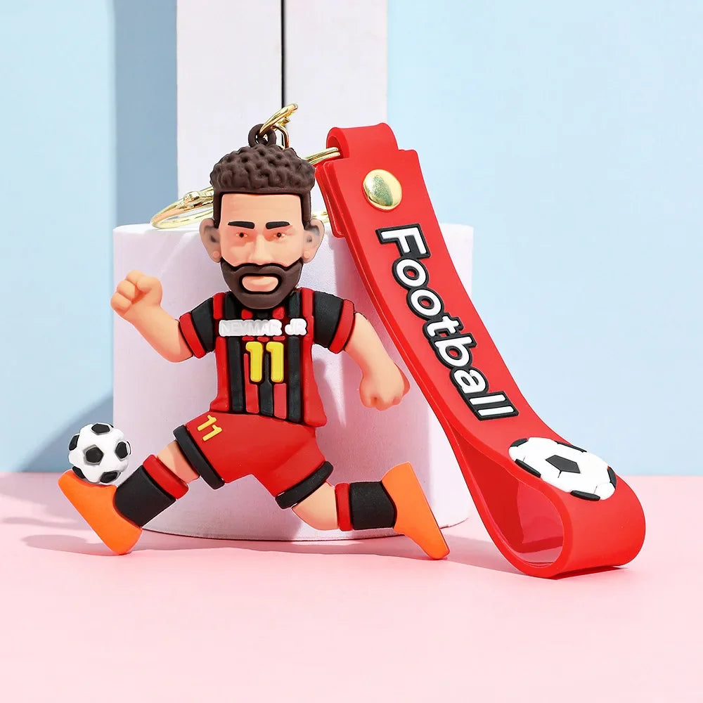 Chaveiro Estrela do Futebol em Silicone — Acessório para Fãs
