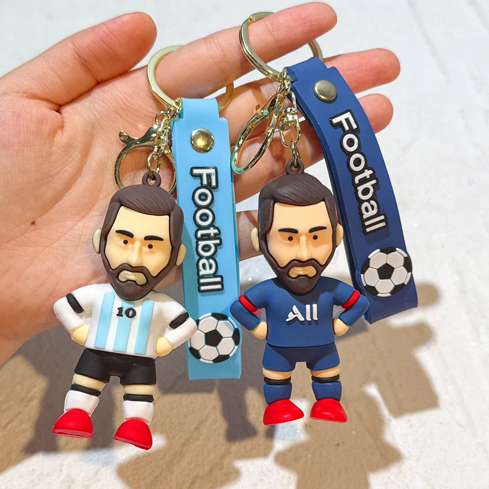 Boneco Jogador de Futebol em Resina 6,5cm — Enfeite para Carro Copa 2026