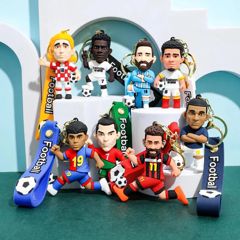 Chaveiro Estrela do Futebol em Silicone — Acessório para Fãs